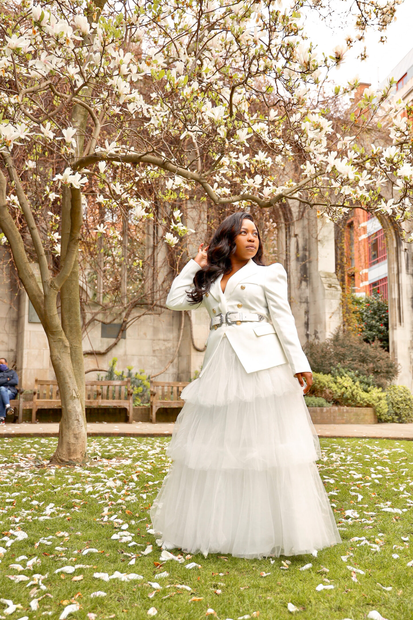 Tutu/tulle skirt and blazer outfit